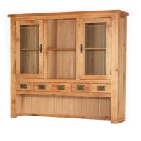 Heritage Furniture Cherbourg Rustic Oak Large Hutch