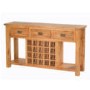 Heritage Furniture Cherbourg Rustic Oak Sideboard With Wine Rack
