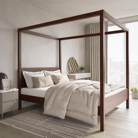 King size store poster bed frame