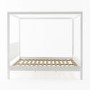 GRADE A2 - Double Four Poster Bed Frame in White - Victoria