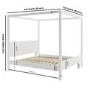 GRADE A1 - Super King Four Poster Bed Frame in White - Victoria