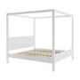 Super King Four Poster Bed Frame in White - Victoria