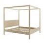 Super King Four Poster Bed Frame in Light Wood - Victoria