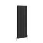 Reggio Midnight Black Vertical Triple Column Traditional Radiator 1500x560mm 5626 BTU - Cast Iron Style