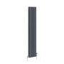 Reggio Anthracite Vertical Triple Column Traditional Radiator 1500x290mm 2813 BTU - Cast Iron Style