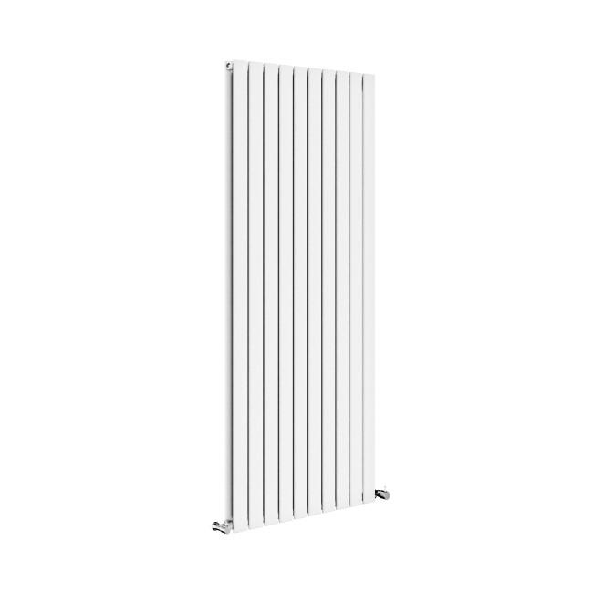 Riace White Vertical Flat Designer Radiator 1600x680mm Double Panel 6145 BTU