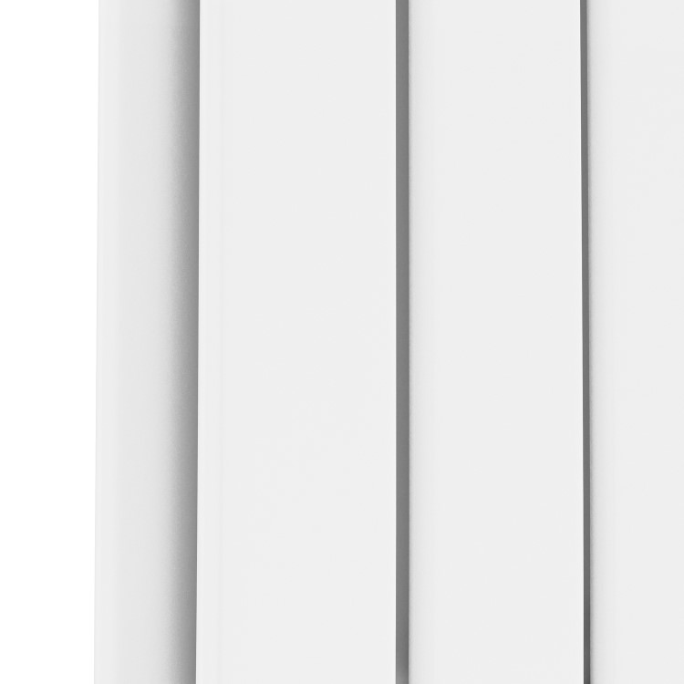 Riace White Vertical Flat Designer Radiator 1600x680mm Double Panel 6145 BTU