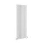 Sorrento White Vertical Oval Designer Radiator 1600x590mm Double Panel 5585 BTU