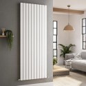 VD10-1800-WCF Riace White Vertical Flat Designer Radiator 1800x680mm Double Panel 6947 BTU