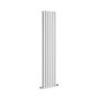 Sorrento White Vertical Oval Designer Radiator 1600x354mm Double Panel 3351 BTU