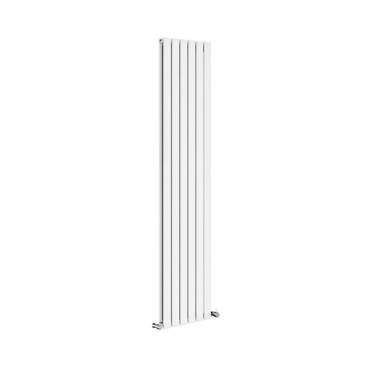 Riace White Vertical Flat Designer Radiator 1800x408mm Double Panel 4168 BTU