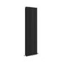 Sorrento Midnight Black Vertical Oval Designer Radiator 1600x472mm Double Panel 4468 BTU