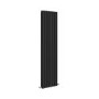 Sorrento Midnight Black Vertical Oval Designer Radiator 1800x472mm Double Panel 4983 BTU