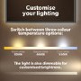 Rectangular Backlit Heated Bathroom Mirror with Lights 700 x 400mm - Vela