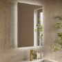 Rectangular Backlit Bathroom Mirror with Battery Operated Lights 700 x 500mm - Vela