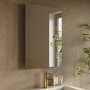 Rectangular Backlit Bathroom Mirror with Battery Operated Lights 700 x 500mm - Vela