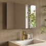 Rectangular Backlit Bathroom Mirror with Battery Operated Lights 700 x 500mm - Vela