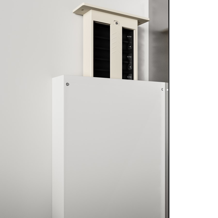 Rectangular Backlit Bathroom Mirror with Battery Operated Lights 700 x 500mm - Vela