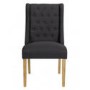 LPD Grey Wing Linen Dining Chairs - Pair