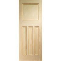 Internal Pine 1930s 4-Panel Door - Unfinished - 1981 x 838 x 35mm - Vine DX Essential - XL Joinery