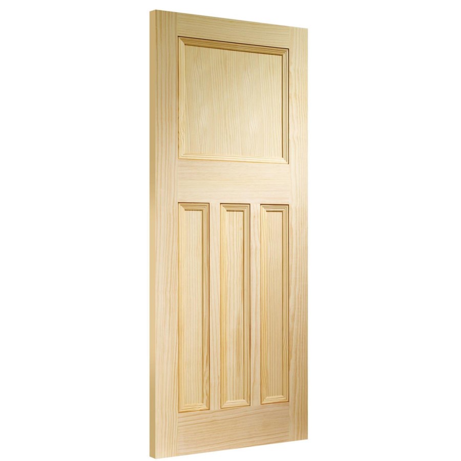 Internal Pine 1930s 4-Panel Door - Unfinished - 1981 x 838 x 35mm - Vine DX Essential - XL Joinery