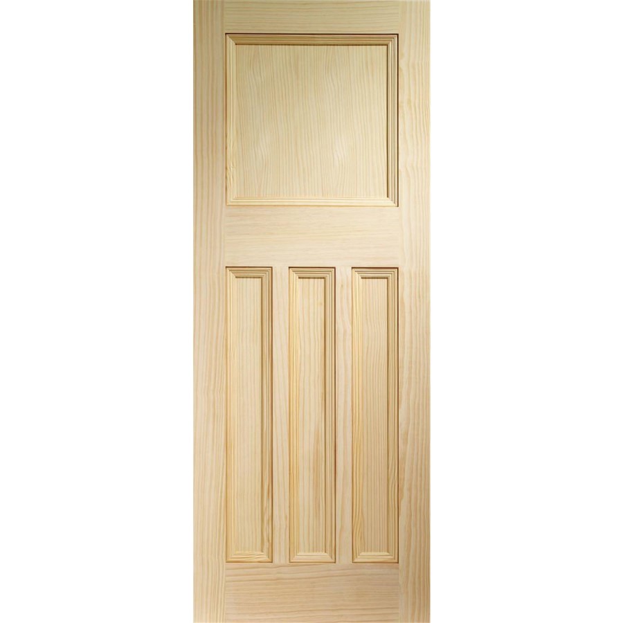 Internal Pine 1930s 4-Panel Door - Unfinished - 1981 x 838 x 35mm - Vine DX Essential - XL Joinery