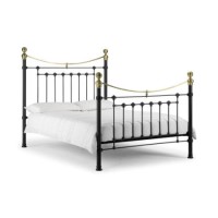 Julian Bowen Victoria Metal Single Bed in Black