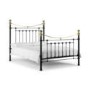 Black Brass Metal King Size Bed Frame - Victoria - Julian Bowen