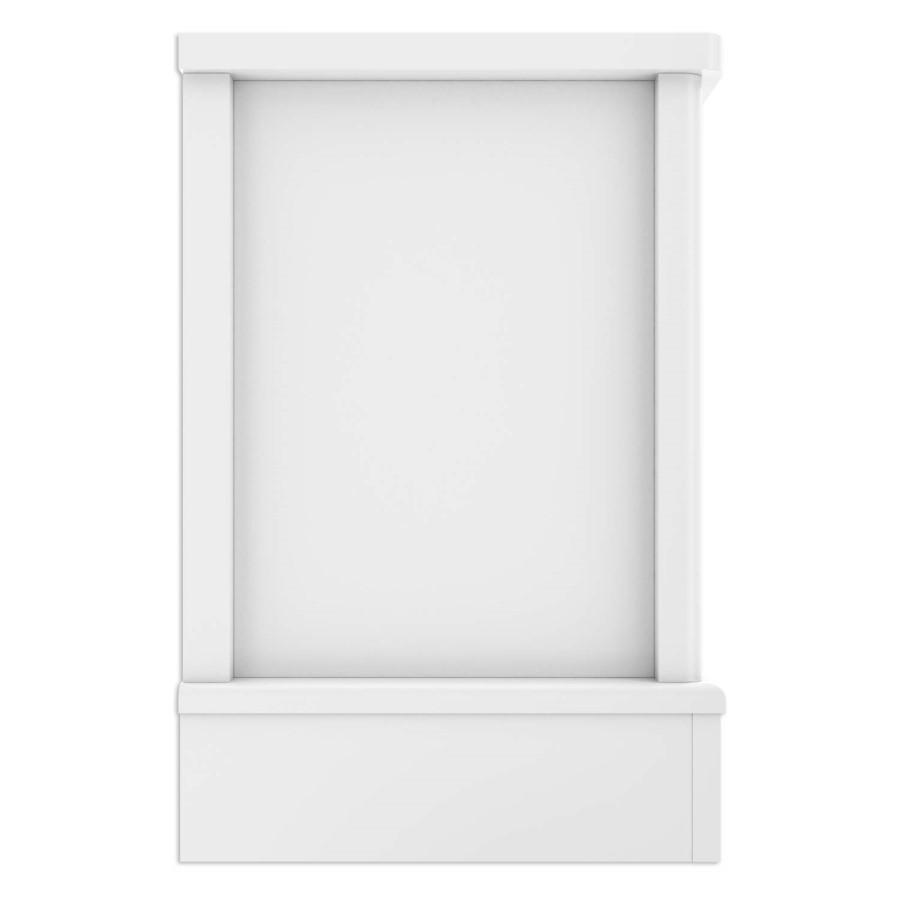 Victoria Girls White 1 Drawer Bedside Table