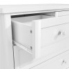 GRADE A1 - Victoria Girls White 2+2 Chest of Drawers - 4 Drawers