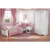 Victoria Girls White 2+2 Chest of Drawers - 4 Drawers