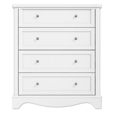 Victoria Girls White 4 Drawer Chest of Drawers