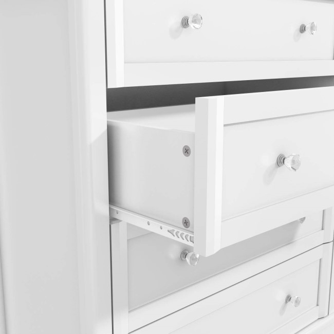 Victoria Girls White 4 Drawer Chest of Drawers