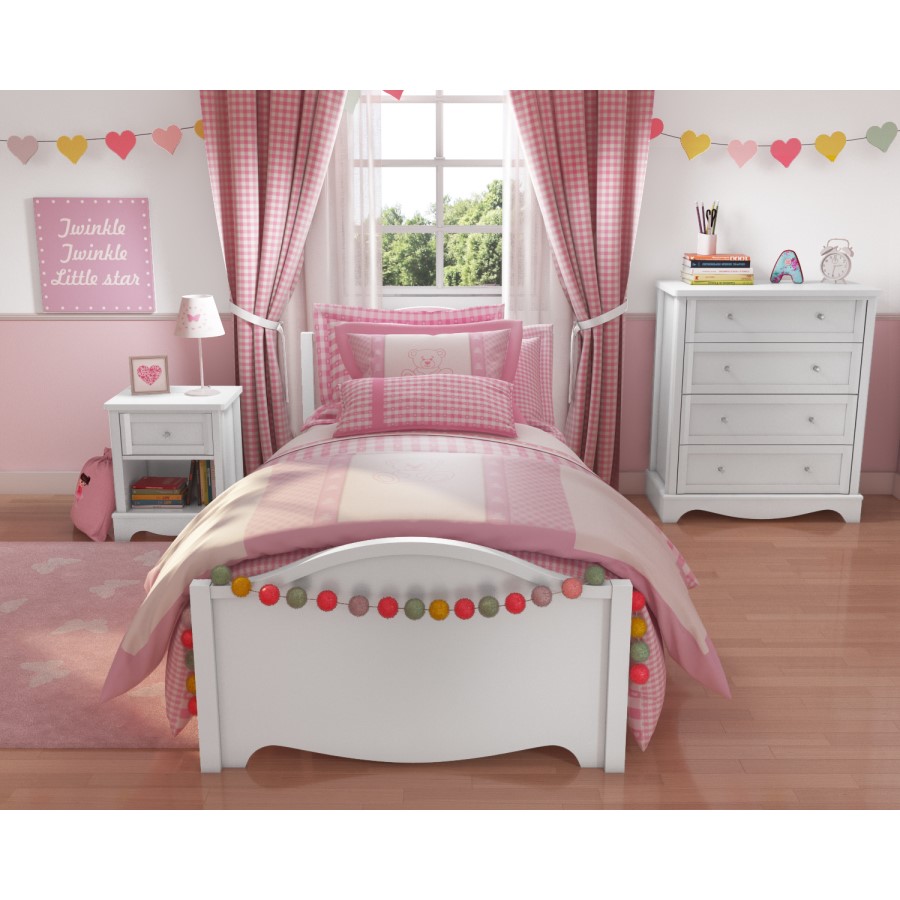 Victoria Girls White Double Wardrobe