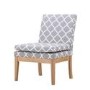 LPD Victor Grey and White Patterned Chair 