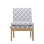 LPD Victor Grey and White Patterned Chair 