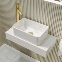 VIDAGW361X231 Gloss White Rectangular Countertop Basin 361mm - Vida