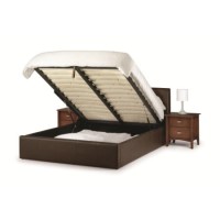 Julian Bowen Vienna Brown Upholstered Ottoman Storage Bed - Single