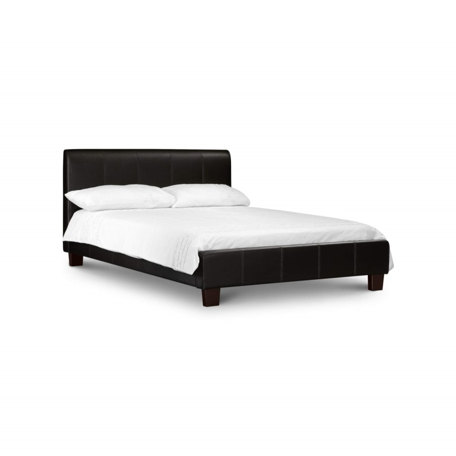 Julian Bowen Vienna Upholstered Black Small Double Bed