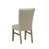 Vigo Button Back Dining Chair In Beige Natural Fabric