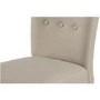 Vigo Button Back Dining Chair In Beige Natural Fabric