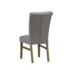 Vigo Button Back Dining Chair in Silver Grey Fabric