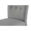 Vigo Button Back Dining Chair in Silver Grey Fabric