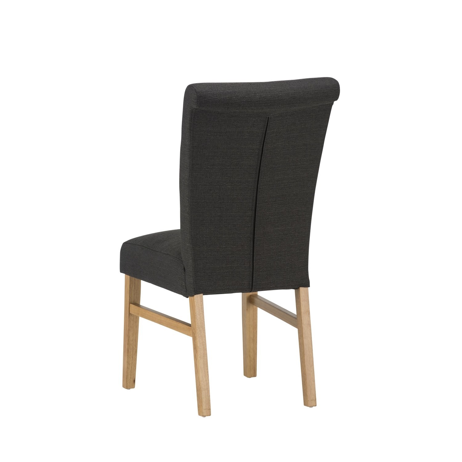 Vigo Pair of Button Back Upholstered Dining Chairs in black Furniture123