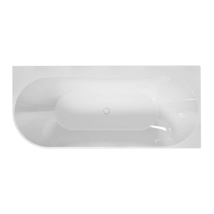 Freestanding Double Ended Right Hand Corner Bath 1700 x 750mm - Vigo