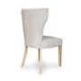 Lawnton Antique Beige Velvet Fabric Pair of Chairs