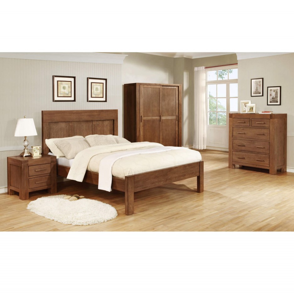 Vineyard Dark Oak 3 Piece Bedroom Set Furniture123