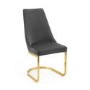 GRADE A1 - Set of 2 Grey Velvet Dining Chairs - Julian Bowen