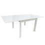 Small White Gloss Flip Top Dining Table - Seats 2-4 - Vivienne