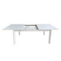 GRADE A2 - Large White Gloss Extendable Dining Table - Seats 4-6 - Vivienne